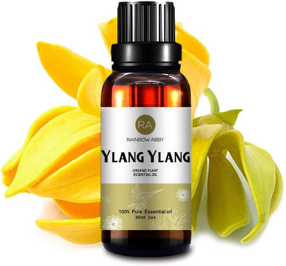 Ylang Ylang Essential Oil 30ml (1oz) - 100% Pure Therapeutic Grade for Aromatherapy Diffuser, Massage, Skin Care