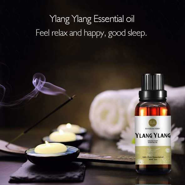 Ylang Ylang Essential Oil 30ml (1oz) - 100% Pure Therapeutic Grade for Aromatherapy Diffuser, Massage, Skin Care