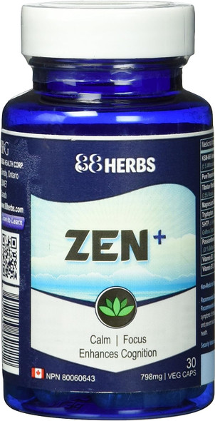 Zen+ | Improve Mood, Focus & Concentration | Non-Drowsy | Fast-Acting Premium Ingredients