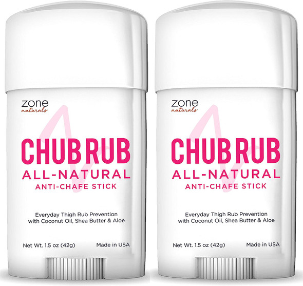 Zone Naturals Chub Rub All Natural Anti Chafing Stick, 1.5 Ounce