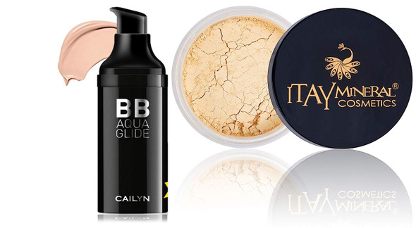 CAILYN BB Aqua Glide Cream & Itay Mineral Cosmetics, MF-4 GOLDEN NUTMEG