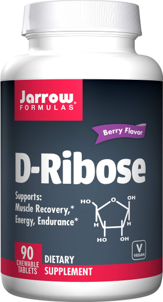 Jarrow Formulas D-Ribose Tablets, 90 chewable Tablet