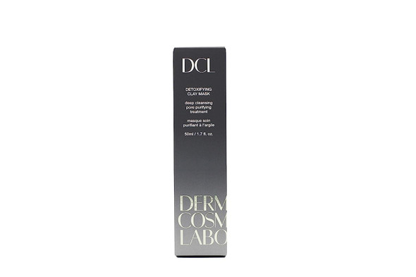 DERMATOLOGIC COSMETIC LABORATORIES DCL Skincare Detoxifying Clay Mask gently exfoliates with Volcanic Ash to treat acne breakouts and loosens blackheads, 1.7 Fl Oz