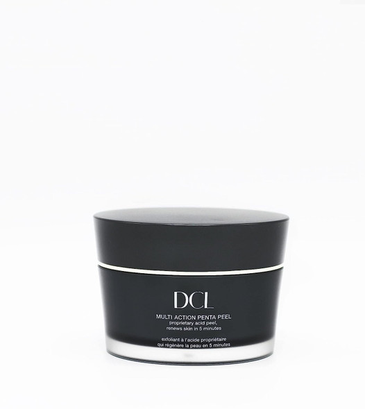 DCL Skincare Multi-Action Penta Peel renew skin in 5 mins, gentle acid peel, resurfaces, unclogs pores, hydrates, Salcylic, Mandelic, Phytic, Hyaluronic and lactic acids 50 pads