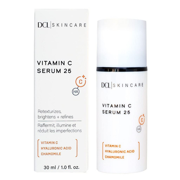 DCL Skincare C Scape High Potency Serum 25, 25% vitamin C anti-oxidant serum with amino and Hyaluronic Acids increases collagen, improves dark spots hyperpigmentation, reduces fine lines, 30ml