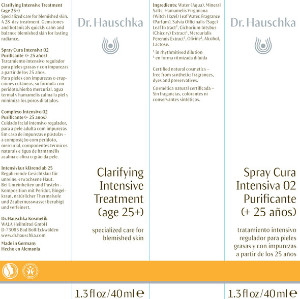 Dr. Hauschka Skin Care, Clarifying Intensive Treatment (age 25+), 1.3 fl oz