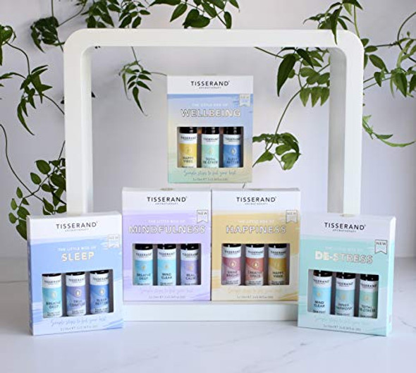 Tisserand Aromatherapy The Little Box Of Wellbeing Gift Set 3 x 10ml