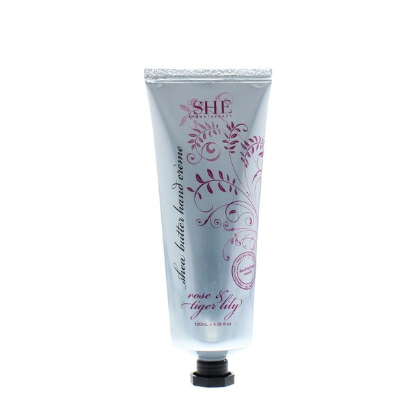 Om She Aromatherapy Rose & Tiger Lily Shea Butter Hand Cream 120ml
