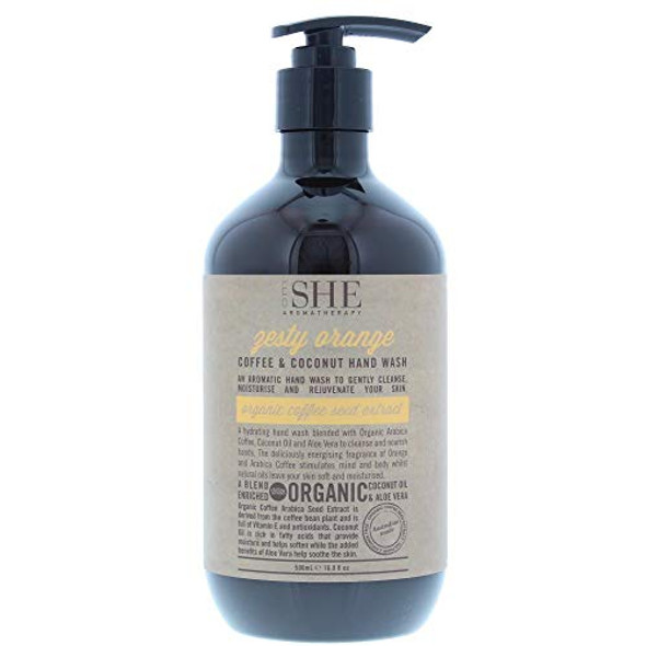 Om She Aromatherapy Coffee & Coconut Hand Wash 500ml Zesty Orange