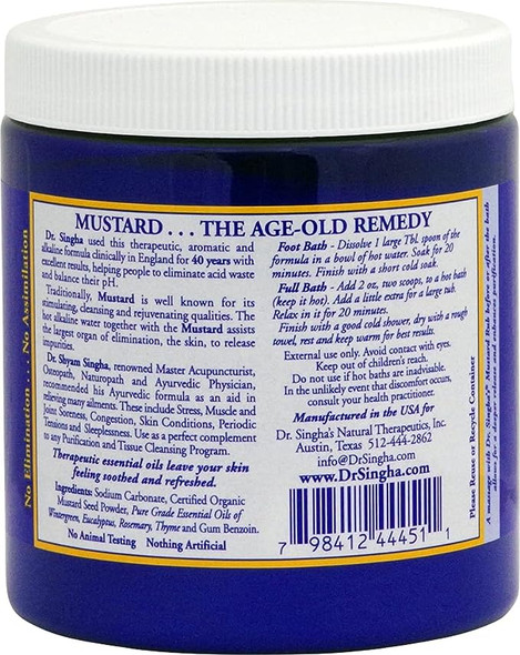 Mustard Bath 16 Oz By Dr. Singhas Mustard Bath