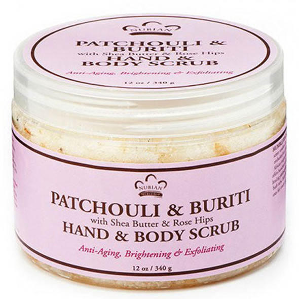 Hand & Body Scrub Patchouli & Buriti 12 oz By Nubian Heritage