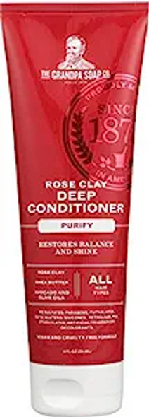 Rose Clay Deep Conditioner Purify 8 Oz By Grandpa's Brands Company