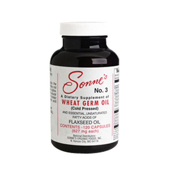 Wheat Germ Oil #3 120 Cap By Sonne Products