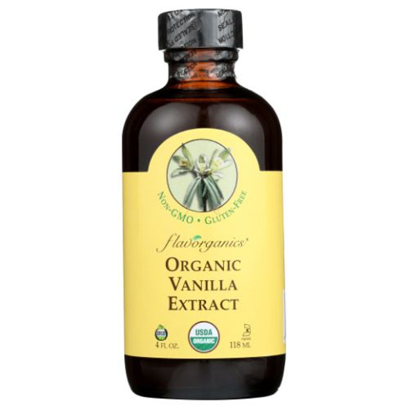 Organic Extract VANILLA 4 Oz By Flavorganics