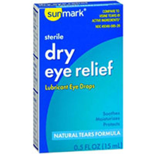Sunmark Dry Eye Relief Lubricant Drops 15 ml By Sunmark