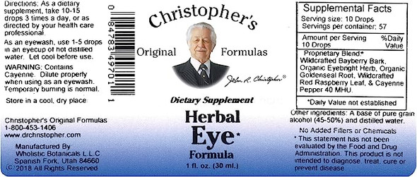 Herbal Eye Formula 1 Oz By Dr. Christophers Formulas