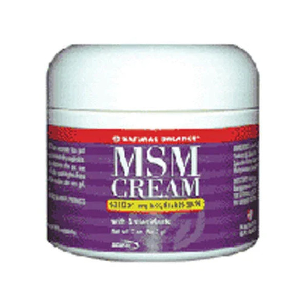 MSM Cream 2 oz By Natural Balance (Formerly known as Trimedica)