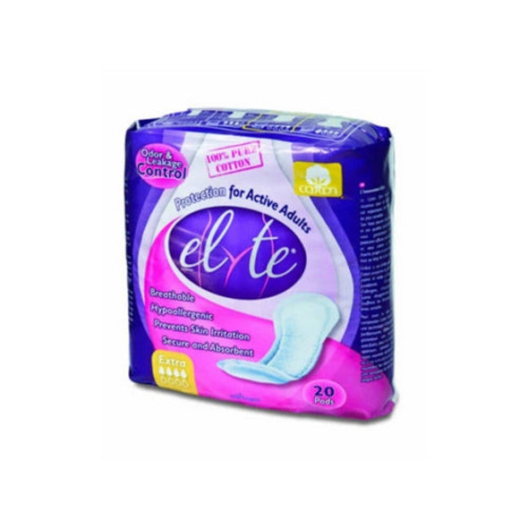 Incontinence Pads Extra 20 ct By Elyte