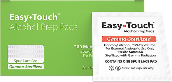 Easy Touch Alcohol Prep Pads 200 Each By Mhc Medical Products