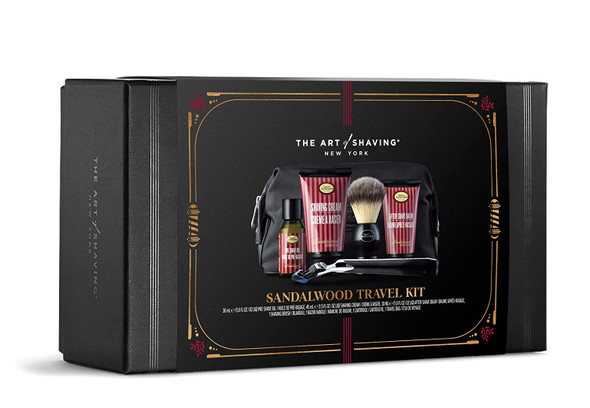 The Art of Shaving 5 Piece Travel Kit with Morris Park Razor, Sandalwood