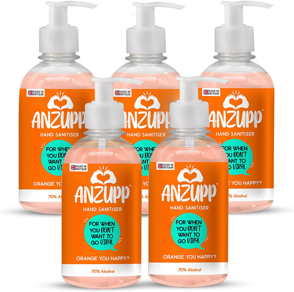 Anzupp 70% Alcohol Orange Hand Sanitiser 500ml