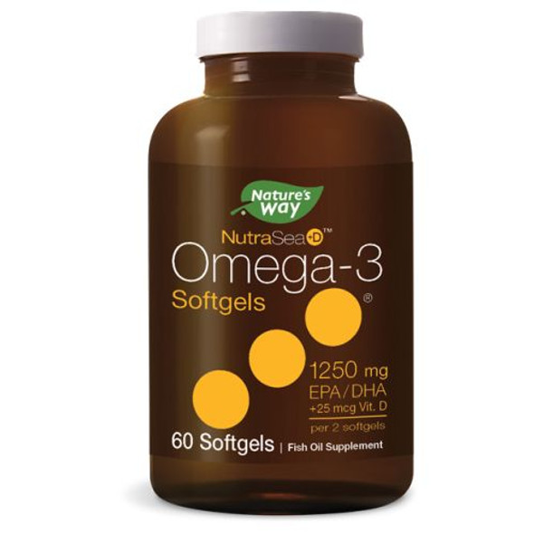 NutraSea +D Omega-3 60 Soft Gels By Ascenta