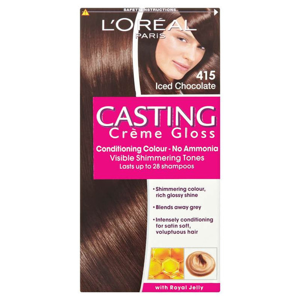 L'Oréal Casting Creme Gloss Semi Permanent Hair Dye 415 Iced Chocolate