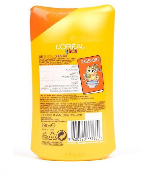 L'Oréal Kids Tropical Mango Shampoo 250ml