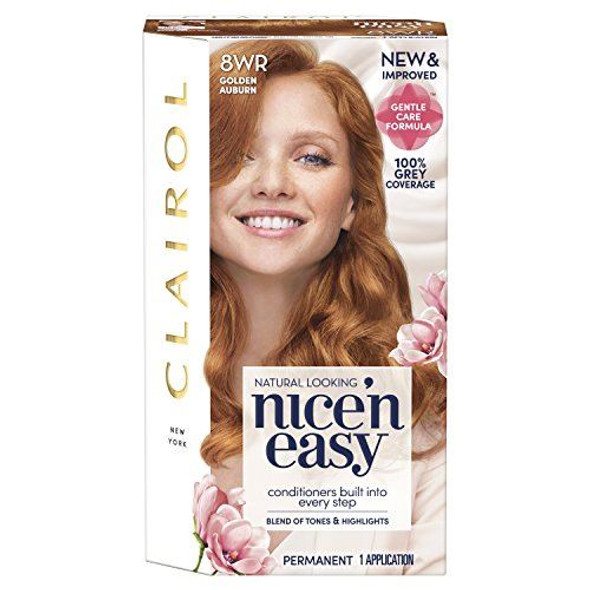 Nice'n Easy Clariol Creme Permanent Hair Dye 8WR Golden Auburn