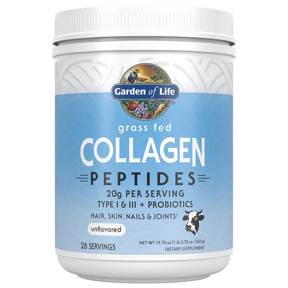 Garden of Life Collagen Peptides, Grass Fed, 560g