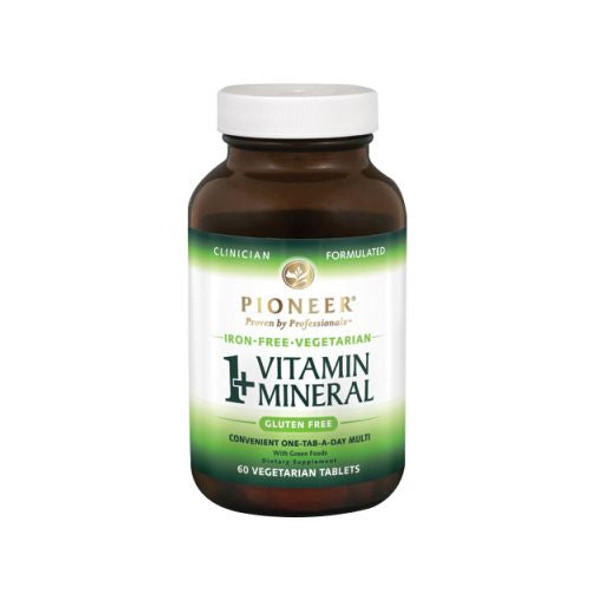 1 + Vitamin Mineral Veg - Iron Free 60 ct By Pioneer Nutritionals