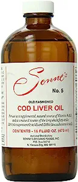 Cod Liver Oil No.5 16 OZ By Sonne Products