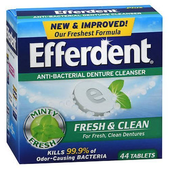 Efferdent Plus Mint Anti-Bacterial 44 Tabs By Efferdent Efferdent Plus Mint Anti-Bacterial 44 Tabs By Efferdent