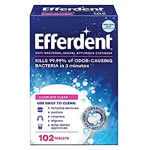 Efferdent Complete Clean Anti-Bacterial 102 Tabs By Efferdent