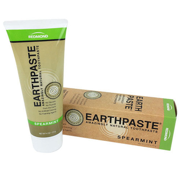 Earthpaste Toothpaste Spearmint 4 oz By Redmond RealSalt