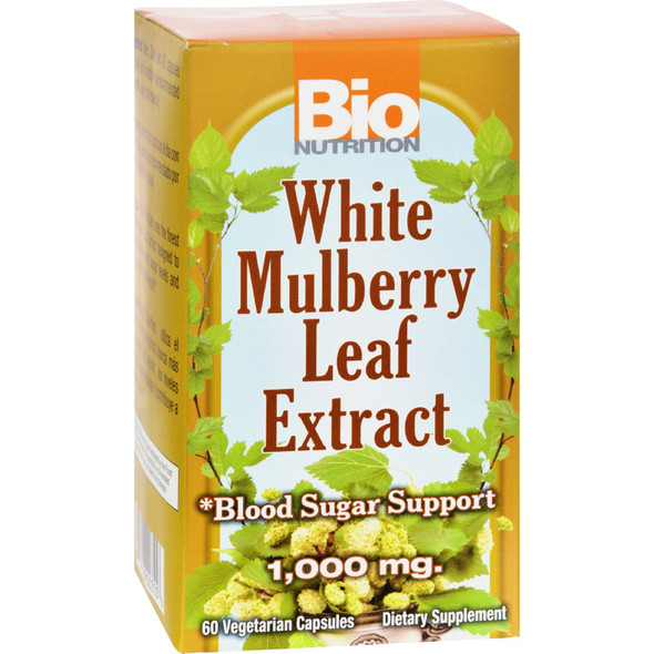 White Mulberry Leaf Extract 60 Veg Caps By Bio Nutrition Inc