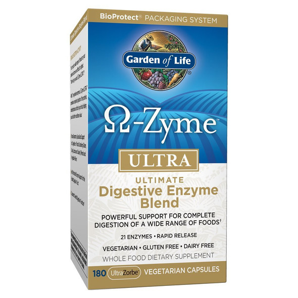 O-Zyme Ultimate Digestive Enzyme Blend 180 Vegetarian Capsules