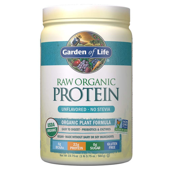 Garden of Life Raw Organic Protein Powder, Unflavoured