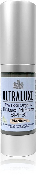 ULTRALUXE SKIN CARE Organic Glowing & Mattifying Tinted Mineral SPF31, Maintainance