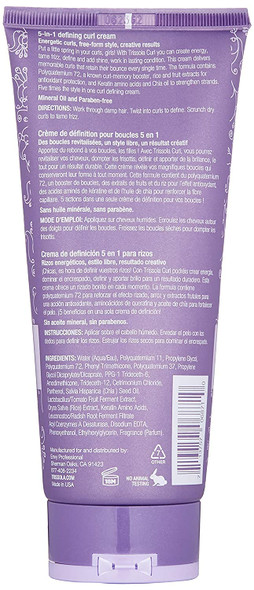 Trissola Chia Smoothening Oil 2 oz & Chia 5 in 1 Curl Cream 6.7 oz