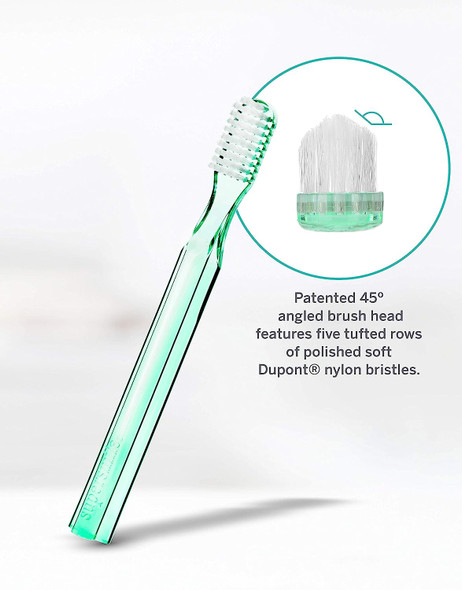 Supersmile New Generation 45° Patented Toothbrush, Green, 2 Count