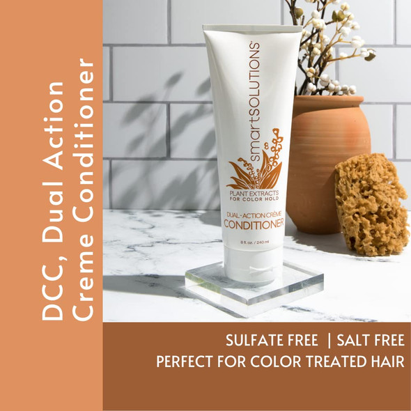 smartSOLUTIONS Dual-Action Creme Conditioner, 32 oz | | Sulfate, Paraben & Sodium Chloride Free | Color Safe & Chemically Treated Hair Safe