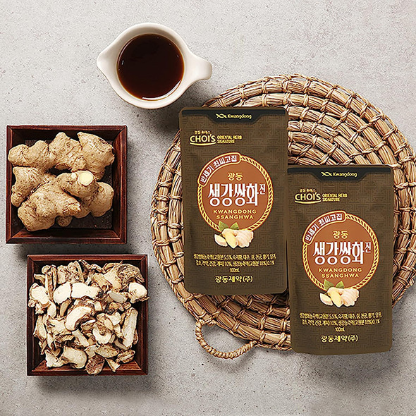 [KWANGDONG] Woo Hwang Chung Sim Won (10 Pk) -Traditional Korean Ginger Tea Ssang HWA Jin -Natural Herbal Supplement, Restoring Energy, Immune Support, Cold Relief