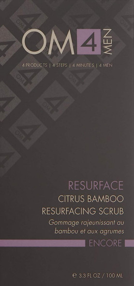 Organic Male OM4 Resurface: Citrus Bamboo Resurfacing Scrub, 3.3 oz.