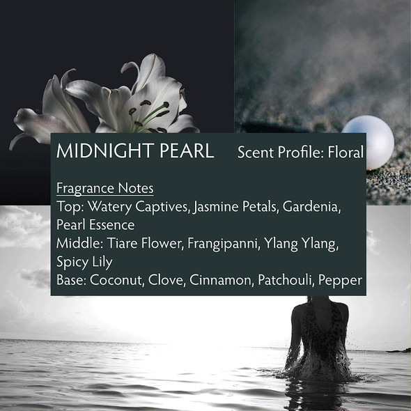 Raw Spirit Midnight Pearl Perfume for Women | Sultry, Floral Cruelty-Free Fragrance | Eau de Parfum Spray, .25fl oz/7.5mL