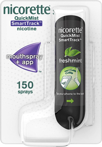 Nicorette QuickMist SmartTrack 1 mg Spray Mouthspray Nicotine Freshmint, 150 Sprays