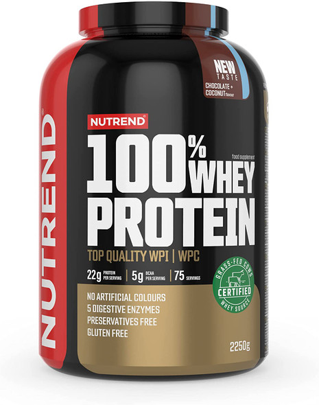 Nutrend 100% Whey Protein, Chocolate Coconut - 2250g