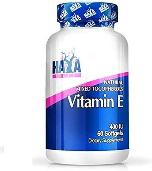 Haya Labs Vitamin E Mixed Tocopherols - 60 softgels