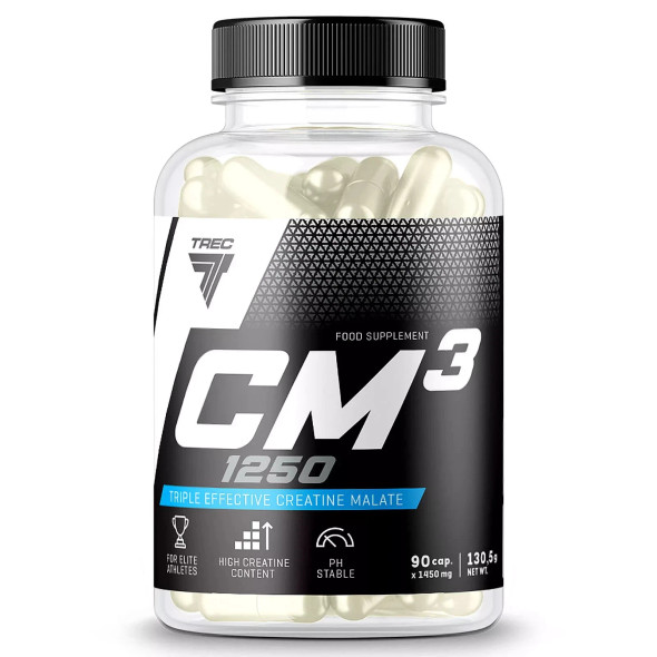 CM3 1250 - 90 Caps  Creatine Malate Muscle Regeneration Endurance Strength