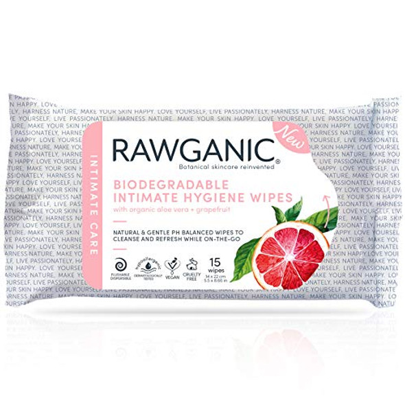 Rawganic Feminine Wipes 15 Wipes